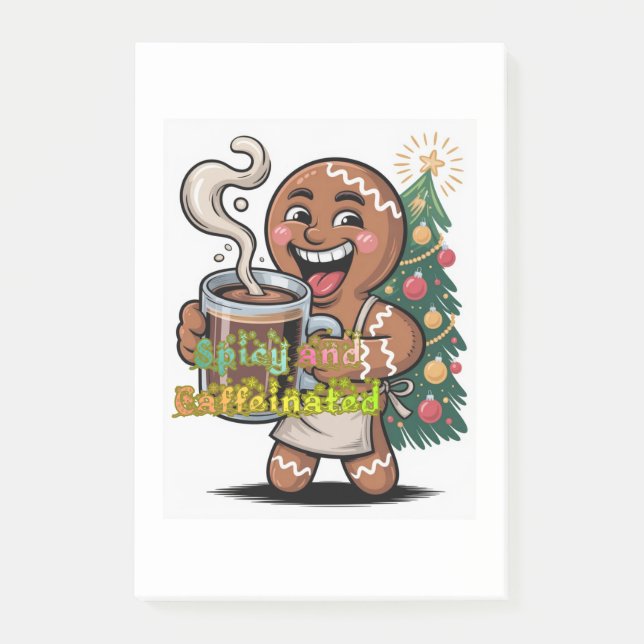 Bloco De Notas Spicy and Caffeinated (Frente)