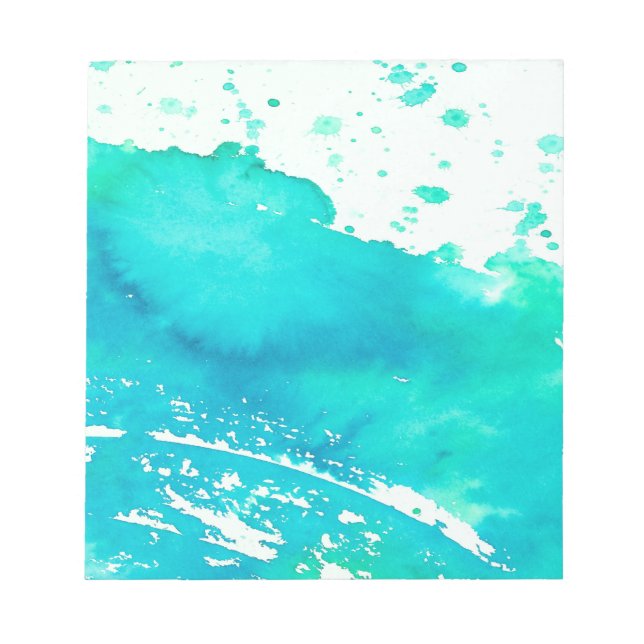Bloco De Notas splash azul (Frente)