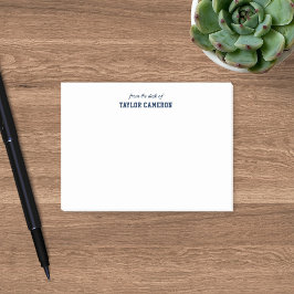 Bloco De Notas Sporty Varsity Style From The Desk Of