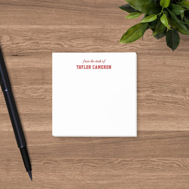 Bloco De Notas Sporty Varsity Style From The Desk Of (Criador carregado)