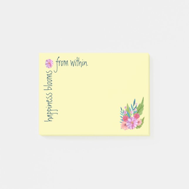 Bloco De Notas Springtime Floral (Frente)