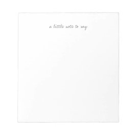 Bloco De Notas Square A Little Note to Say Script Notepads