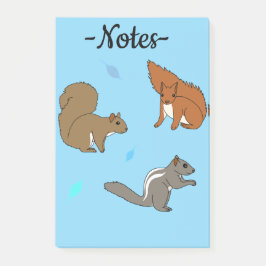 Bloco De Notas Squirrels Blue