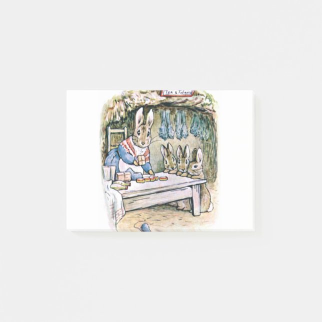 Bloco De Notas Sra. Rabbit, Flopsy Mopsy e Cottontail (Frente)