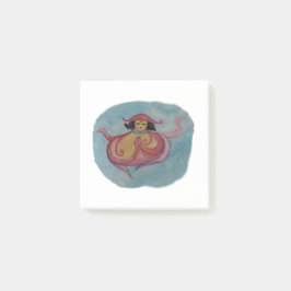 Bloco De Notas Srta. Octopodia meditação, notas de arte