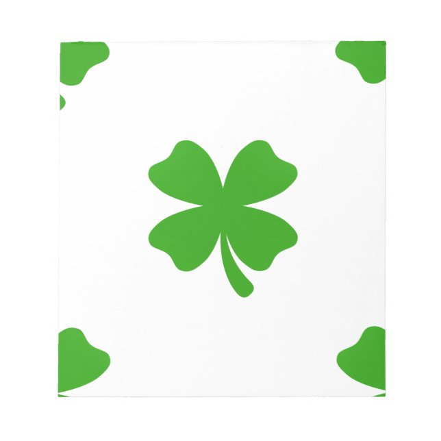 Bloco De Notas st patricks clover emoji (Frente)