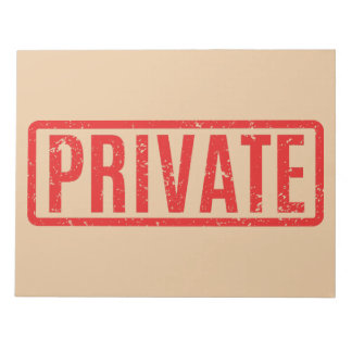 Bloco De Notas Stamped Private Notepad