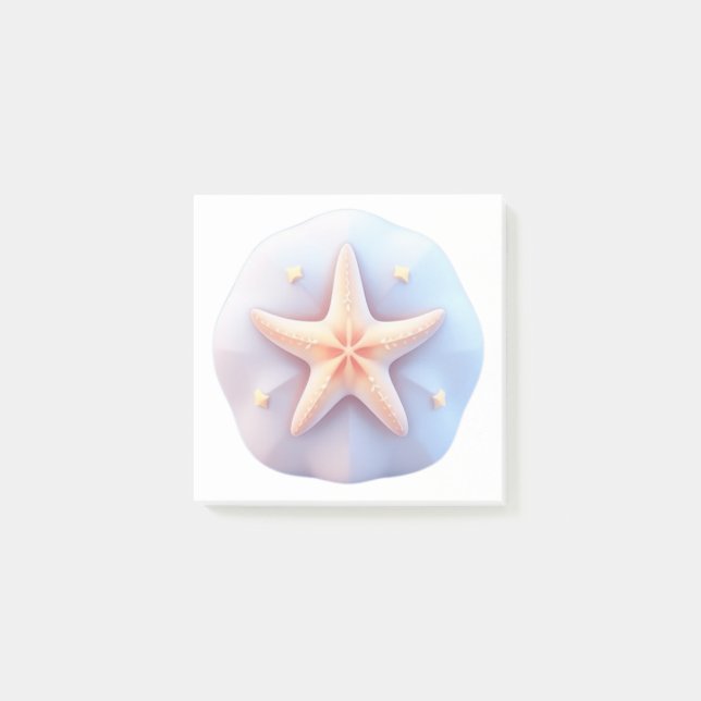 Bloco De Notas Starfish numa Pedra de Forma Única (Frente)
