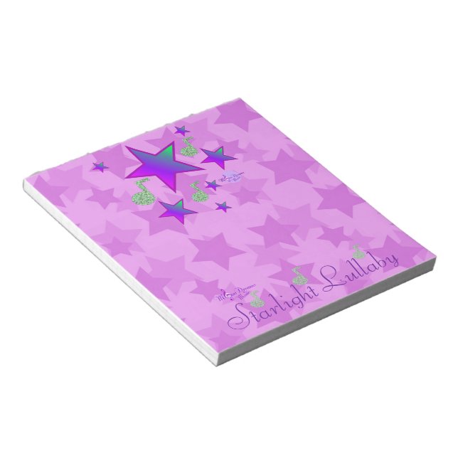 Bloco De Notas Starlight Lullaby Roxo (Inclinado)