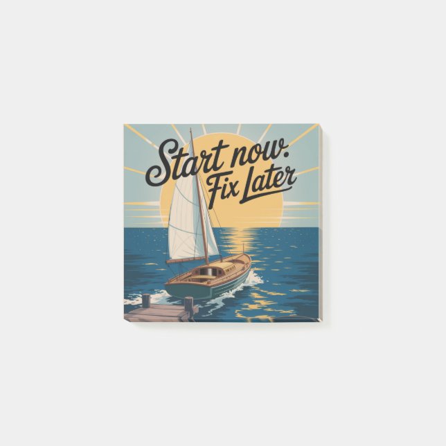 Bloco De Notas Start Now. Fix Later (Frente)