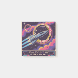 Bloco De Notas Stay Focused And Extra Sparkly