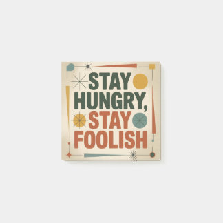 Bloco De Notas Stay Hungry, Stay Foolish