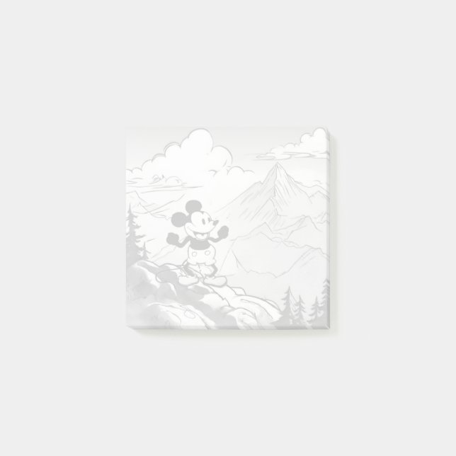 Bloco De Notas Steamboat Willie Mountain Hiking (Frente)