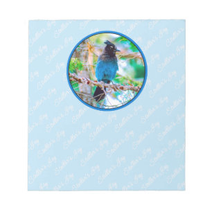 Bloco De Notas Steller's Jay - Fotografia original
