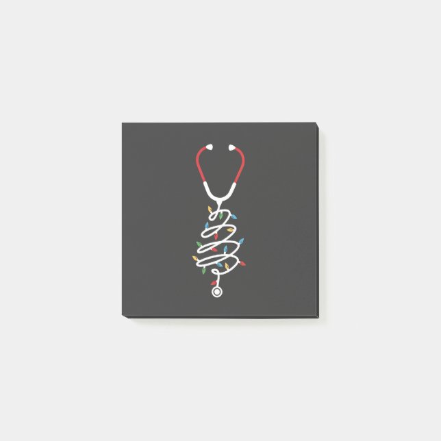 Bloco De Notas Stethoscope Medicamento Abastecimento Médico Luzes (Frente)