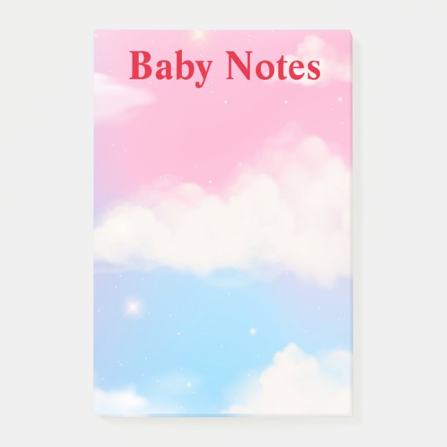 Bloco De Notas Sticky Notes Belo fundo (Frente)