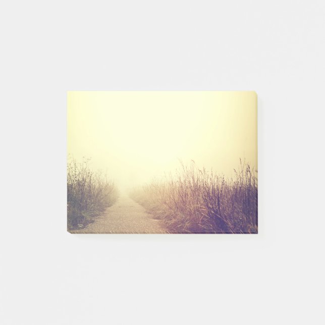 Bloco De Notas Sticky Notes Sunrise Pathway Caminho Caminho Camin (Frente)