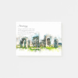 Bloco De Notas Stonehenge Watercolor