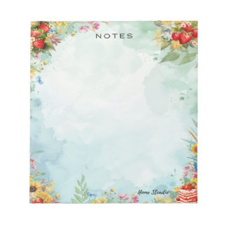 Bloco De Notas Strawberry Sweet Treat Blank Notepad