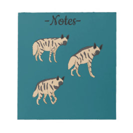 Bloco De Notas Striped Hyenas
