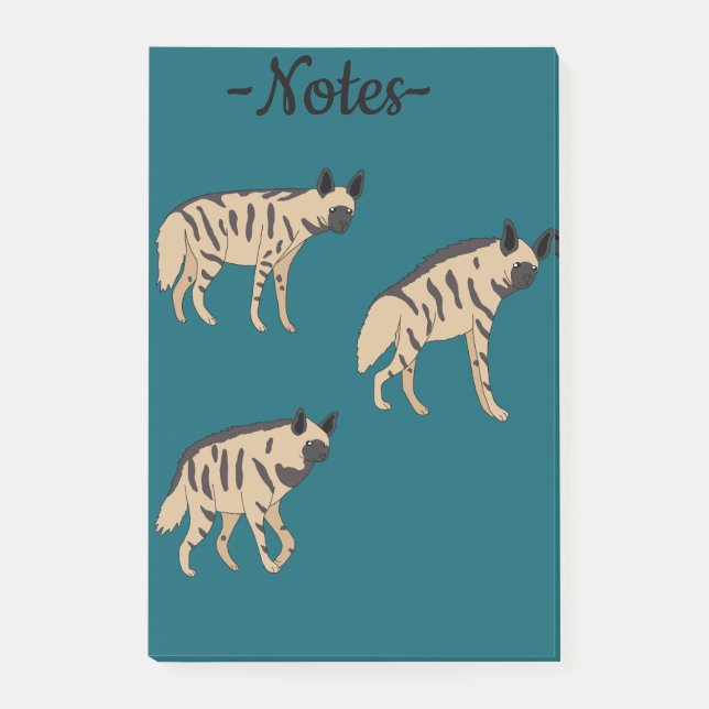 Bloco De Notas Striped Hyenas (Frente)