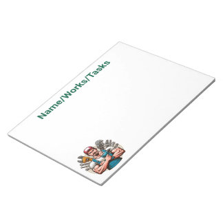 Bloco De Notas Strong Mechanic – Muscular Mechanic Notepad