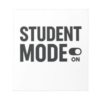 Bloco De Notas Student Mode On – Funny Study Motivation