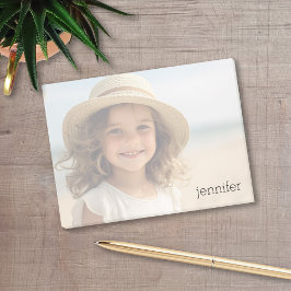 Bloco De Notas Sua foto aumenta automaticamente com o nome