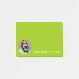 Bloco De Notas Sua foto e mensagem personalizam facilmente o Verd