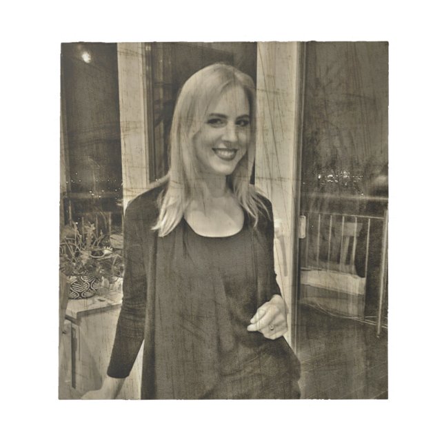 Bloco De Notas Sua foto personalizada (Frente)