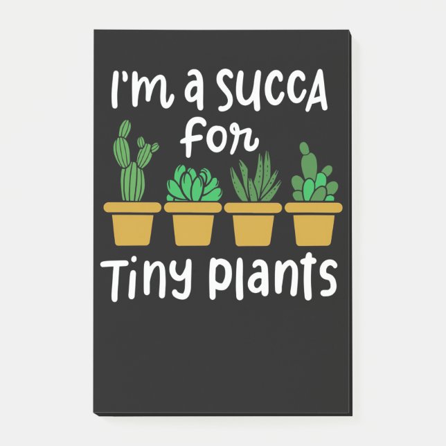 Bloco De Notas Suculentes Plantas Pequenas (Frente)