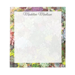 Bloco De Notas Suculentos Coloridos