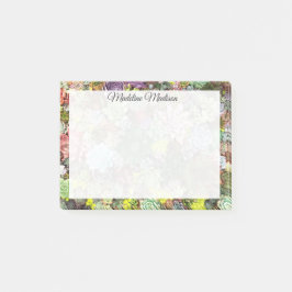 Bloco De Notas Suculentos Coloridos