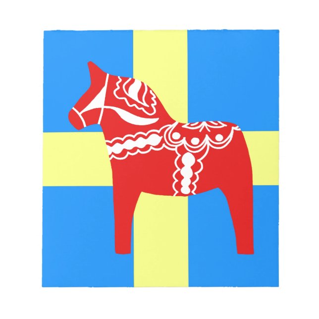 Bloco De Notas Suecia Dala Horse (Frente)