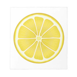 Bloco De Notas Summer Sunshine Lemon Notepad