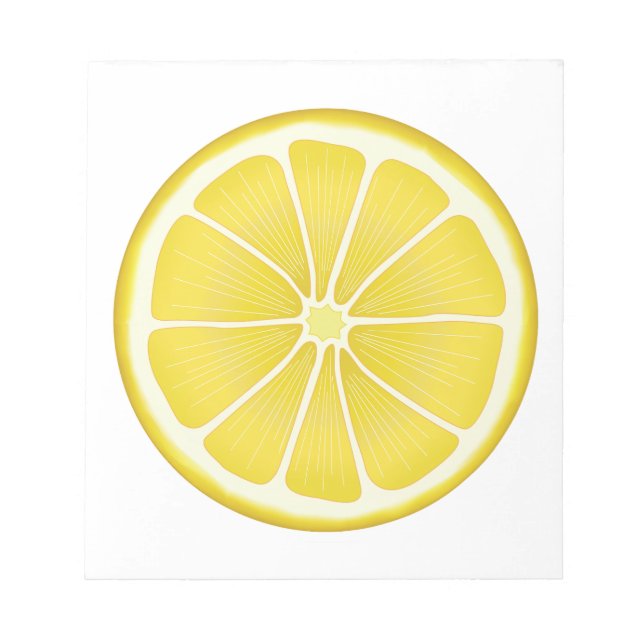Bloco De Notas Summer Sunshine Lemon Notepad (Frente)