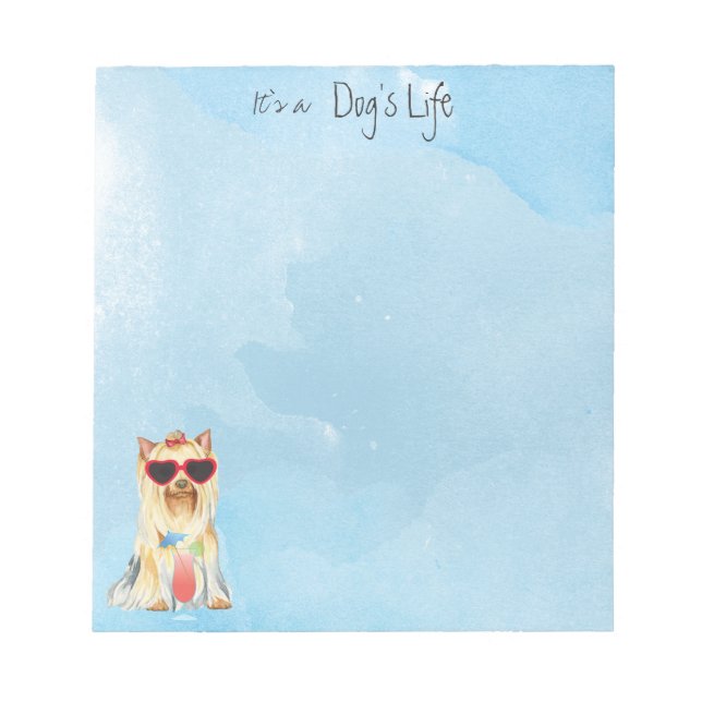 Bloco De Notas Summer Yorkie (Frente)