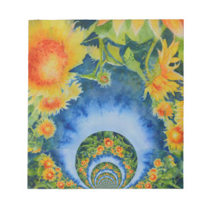 Bloco De Notas Sunflower Fields Forever