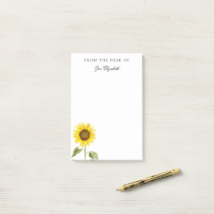 Bloco De Notas Sunflower Floral Custom (Personalização de girasso