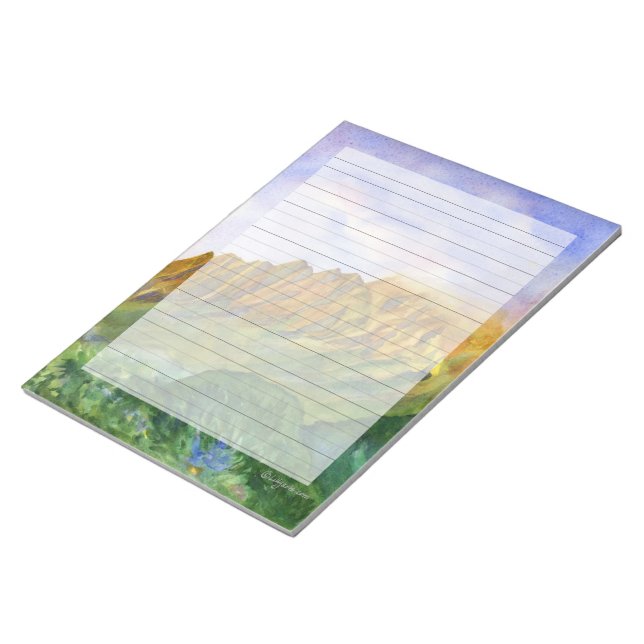 Bloco De Notas Sunrise Cliff Kauai Hawaii Notepad (Inclinado)