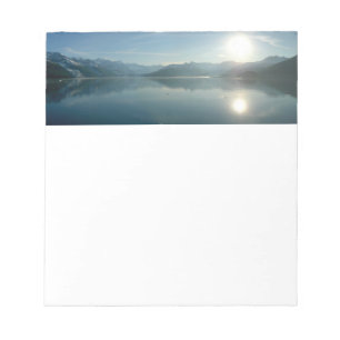 Bloco De Notas Sunrise sobre Fjord Alaska Fotografia do College