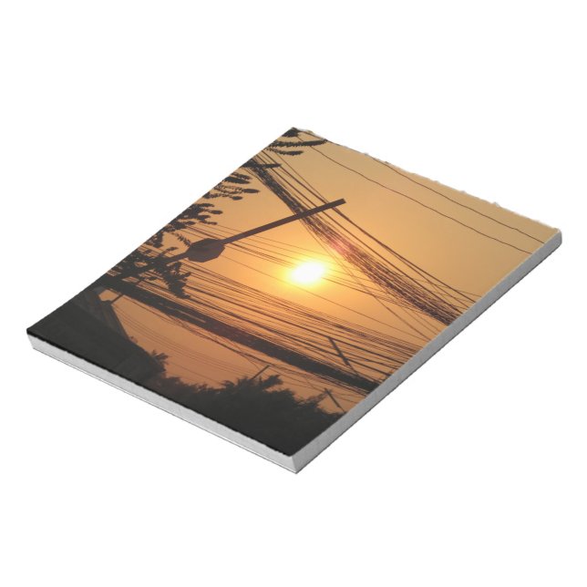 Bloco De Notas Sunset com fio ... Krung Thep, Tailândia (Invertido)