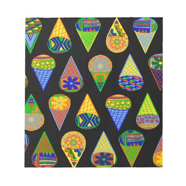 Bloco De Notas Super Heroes Sorvete Cones (Frente)