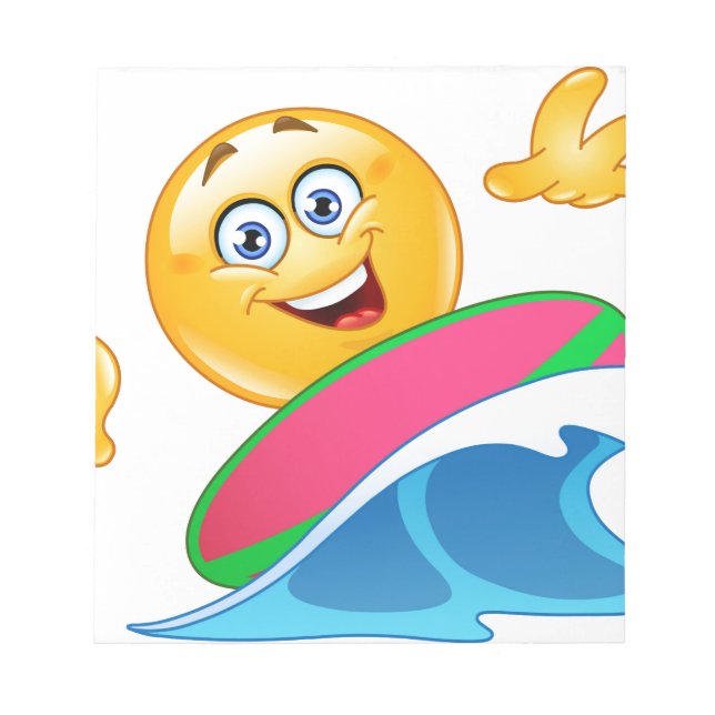 Bloco De Notas surf emoji (Frente)