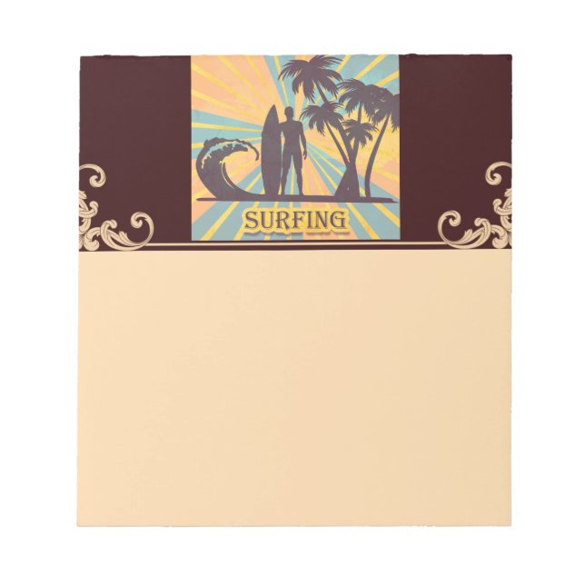 Bloco De Notas Surfer Dude Notepad (Frente)