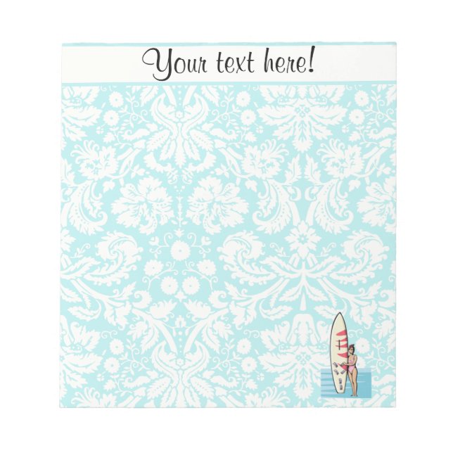 Bloco De Notas Surfer Girl (Frente)