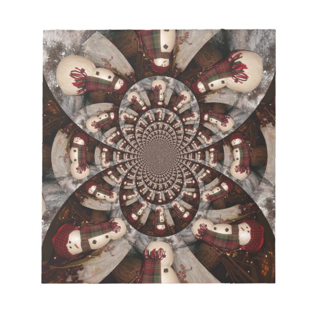 Bloco De Notas Surpreendente Snowman (Frente)