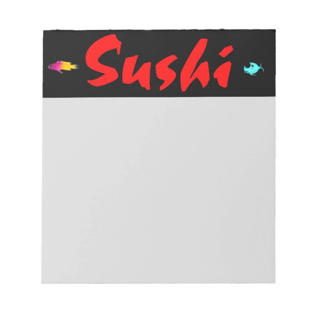 Bloco De Notas Sushi (Frente)