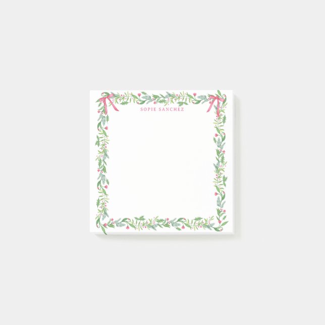 Bloco De Notas Swag Evergreen do Grande Milênio com Monograma (Frente)