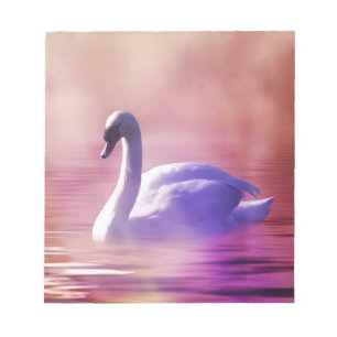 Bloco De Notas Swan em luar colorido